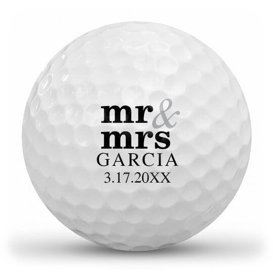 Mr & Mrs Golf Balls